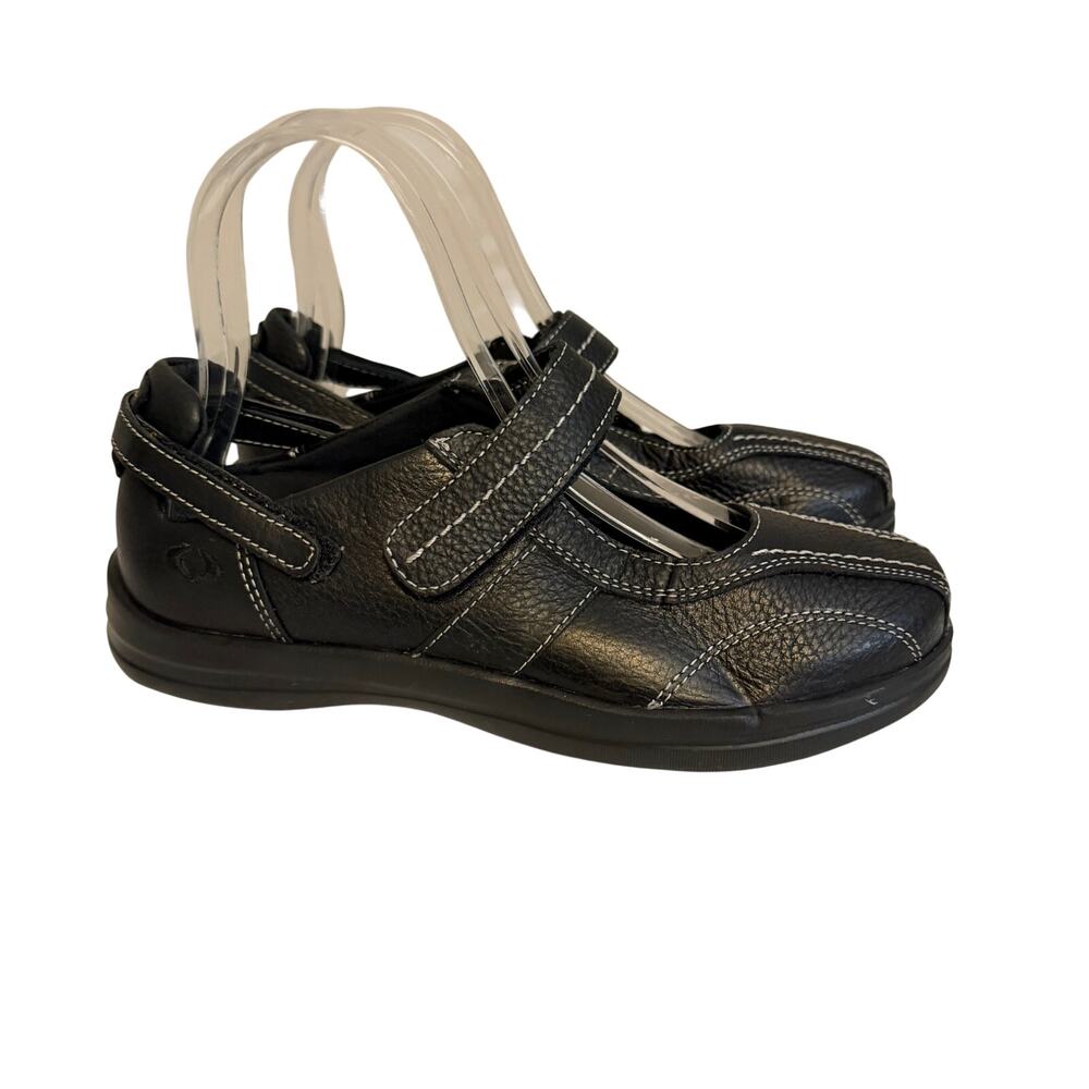 Apex Mary Jane Comfort Shoes Size 5.5 Wide Orthotic Walking Black Leather NWT